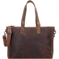 Shopper Tasche Leder 41 Cm Laptopfach