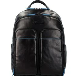 Piquadro Blue Square Revamp Rucksack RFID Leder 39 Cm Laptopfach